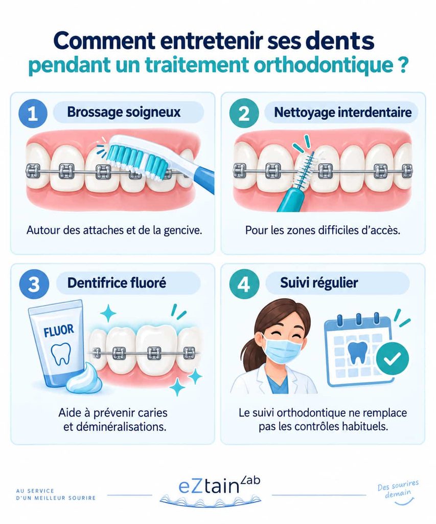 entretenir ses dents pendant un traitement orthodontique